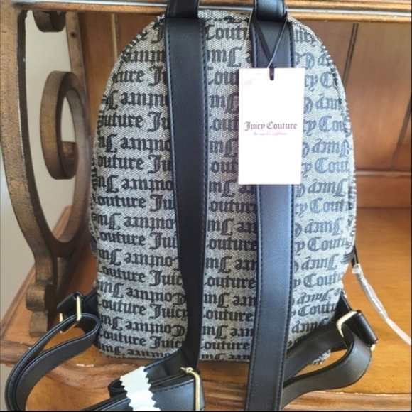 New Juicy Couture Black Red Backpack Handbag Forget Me Not Diaper  Bag
